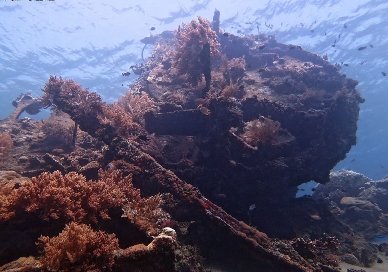 Japanesse wreck on Amed dive sites